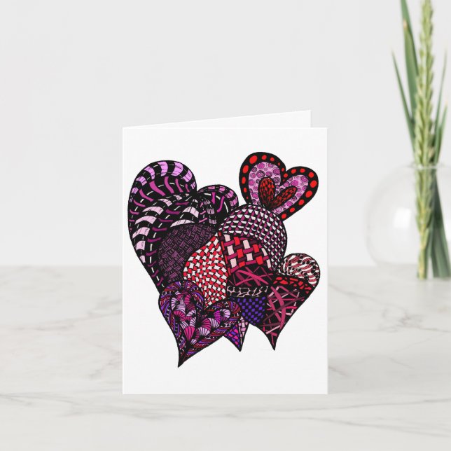 Bröllop önskemål för kärlek och lycka kort (Framsida)