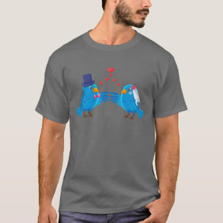 Bröllop Ornithology Bird Älskare Fågelskådning gif T Shirt