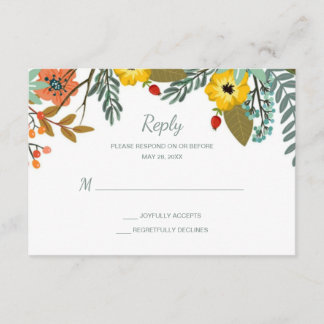 Bröllop OSA av Blommigten Blended Families Garden Kort
