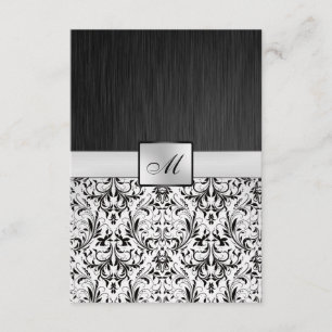Bröllop OSA av elegant Damask Monogram Kort