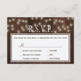 Bröllop OSA av ljus, rustik lada