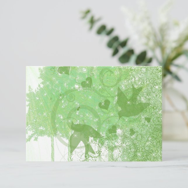 Bröllop OSA av olivträd och träd Kort (Stående Fram)