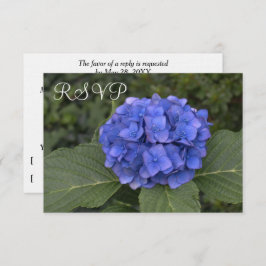 Bröllop OSA Cards Blue Hydrangea Blommigt