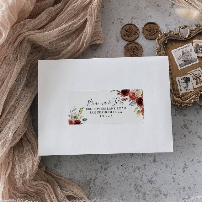 Bröllop OSA för  av Blommigt för vår-Elegant Adressetikett (Skapare uppladdad)