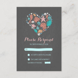 bröllop OSA för avslappnad av hjärtskärmsstrand Kort