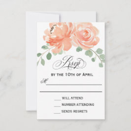 Bröllop OSA för Blommigt av vattenfärg i elegant