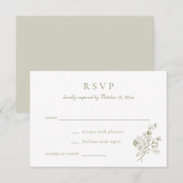 Bröllop OSA för Blommigt av vintage Elegant Inbjudningar