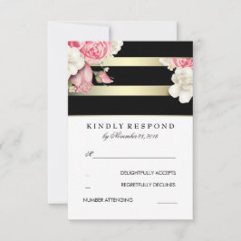 Bröllop OSA för Blommigt av vintage Kort