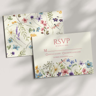 Bröllop OSA för blomsterVild för blommor Kort
