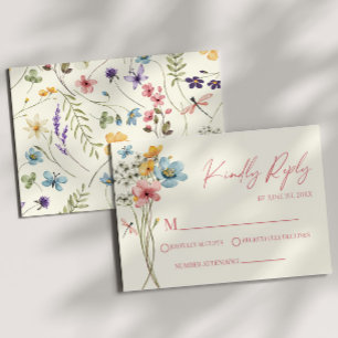Bröllop OSA för blomsterVild för blommor Kort
