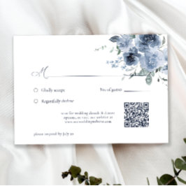 Bröllop OSA för elegant Dusty Blue Blommigt