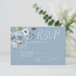 Bröllop OSA för elegantens blå och vita Blommigt