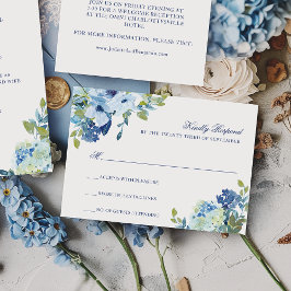 Bröllop OSA för enkel Elegant Dusty Blue Navy-Blom