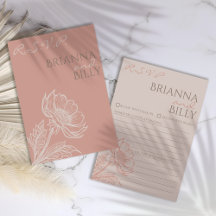 Bröllop OSA för minimal Rosa-Blommigt
