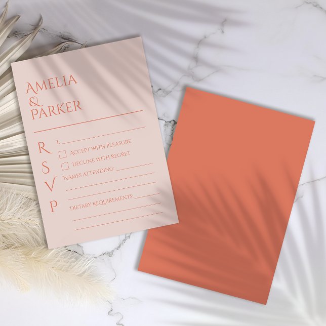 Bröllop OSA för minimalistisk Orange (Skapare uppladdad)
