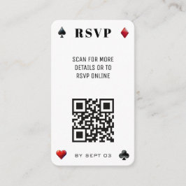 Bröllop OSA för Poker QR-kod Tilläggskort