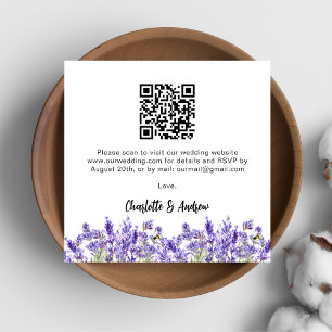 Bröllop OSA för QR-kod för långivare-blommigtar Tilläggskort