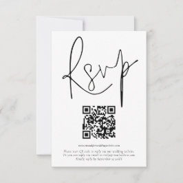 Bröllop OSA för QR-kodskript Inbjudningar