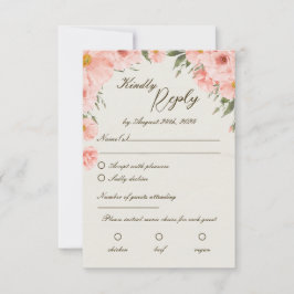 Bröllop OSA för rosa Watercolor Flowers