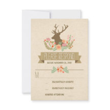 Bröllop OSA för Rustic hjort