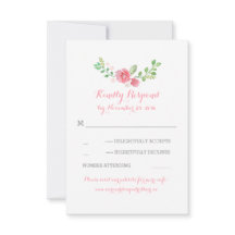 bröllop OSA för vattenfärgsblommor