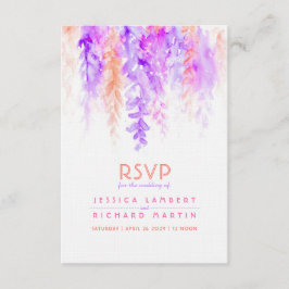 Bröllop OSA för vattenfärgsöverlappande lila orang