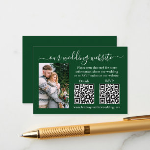 Bröllop OSA Information Photo 2 QR-Grönt Tilläggskort