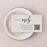 Bröllop OSA | KN-kod Naturligt minimum Tilläggskort<br><div class="desc">Ett enkelt bröllop-kort för OSA på en snyggt webbplats i ett modernt, minimalistiskt utformat stil med en klassisk typografi och en chic som är sofistikerad på en naturlig bakgrund. Texten kan enkelt vara personlig med namn, bröllop webbplats, skannerbar QR-kod och ett unikt bröllop-format som kan ge dina vänner och din...</div>