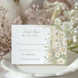 Bröllop OSA-kort för Daisy för elegant Inbjudningar