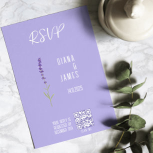 Bröllop OSA Lavender stil-platta kort