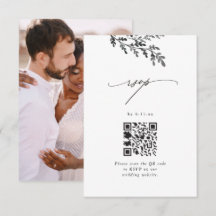 Bröllop OSA med QR-kod och foto