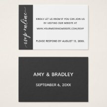 Bröllop OSA Online Infoga Mörk Grått & vit