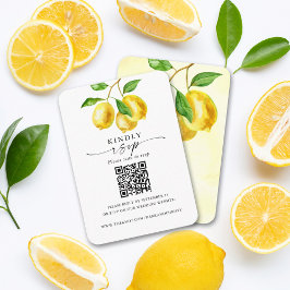Bröllop OSA QR-kod Citrus Tilläggskort