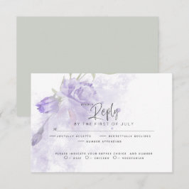 Bröllop OSA | Rustic Painterly Lila Blommigt