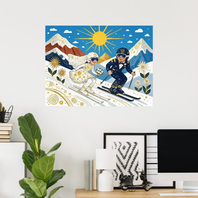 Bröllop På Backen Poster (Hemmakontoret)