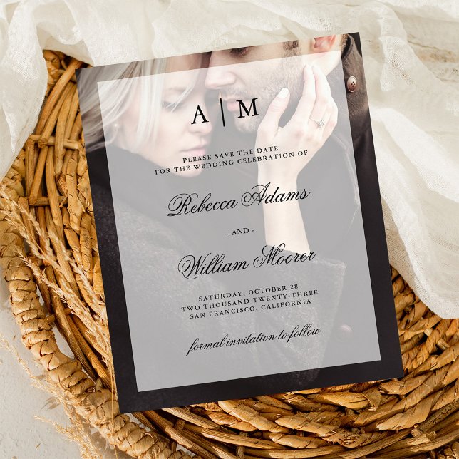 Bröllop på Budget Bröllopskort med Överdrag | Foto Flygblad (Skapare uppladdad)