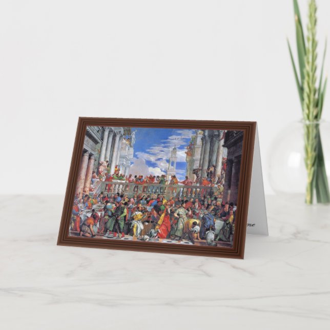 Bröllop på Cana., bröllop på Cana, Kort (Framsida)