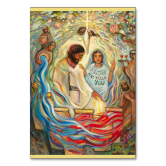 Bröllop på Cana Prayer Card, John 2 Bordsnummer