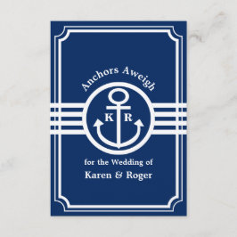 Bröllop på en båt - Ankarna väger OSA Kort