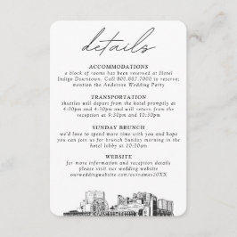 Bröllop på Myrtle Beach Små Vertikala Detaljer Tilläggskort