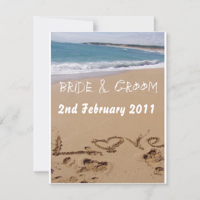 Bröllop på stranden (Framsida)