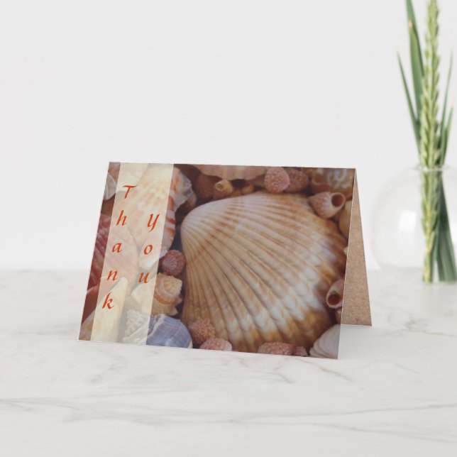 Bröllop på stranden Tacksamt-kort Tack Kort (Framsida)