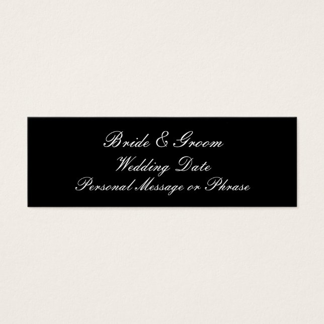 Bröllop-påminnelse infoga för inbjudan litet visitkort (Framsidan)
