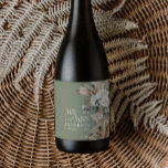 Bröllop pampas eucalyptus modern mr och Mrs party<br><div class="desc">Bröllopet Mr. och Mrs. pampas-gräs,  eukalyptus botaniskt svart,  vitt och sage grönt modern boho-parti föredrar dekorpresenter.</div>