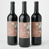 Bröllop pampas eucalyptus modern mr och Mrs party