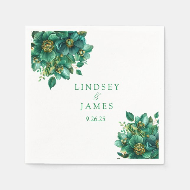 Bröllop Papper Pappersservett (Framsidan)