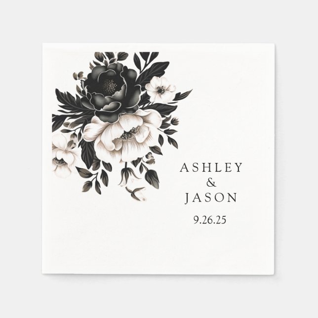 Bröllop Papper Pappersservett (Framsidan)