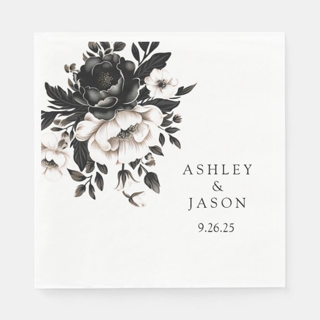 Bröllop Papper Pappersservett (Framsidan)