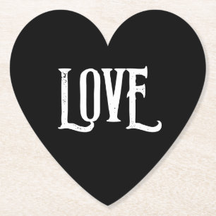 BRÖLLOP PAPPER UNDERLÄGG KÄRLEK FAVORS