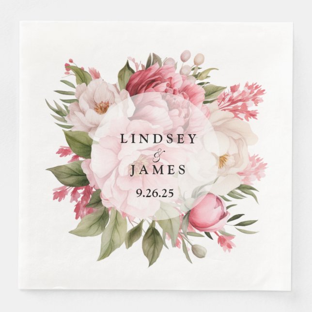 Bröllop Pappersservett (Framsida)